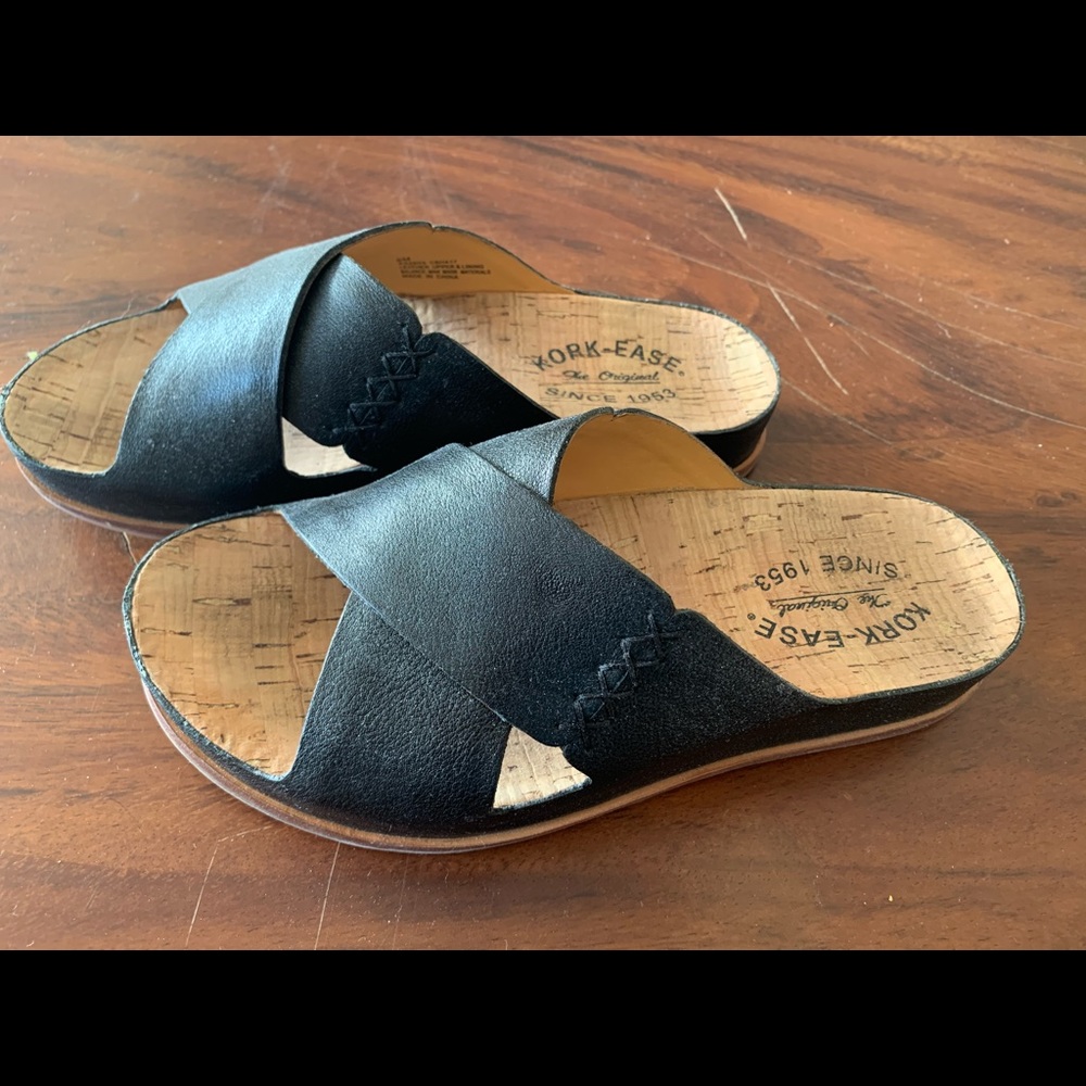Kork-Ease Black Sandals